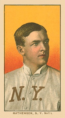 1909-11-t206-white-border-christy-mathewson-portrait-baseball-card 1909-11 T206 White Border Christy Mathewson (Portrait) baseball card