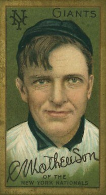 1911-t205-gold-border-christy-mathewson-baseball-card 1911 T205 Gold Border Christy Mathewson baseball card