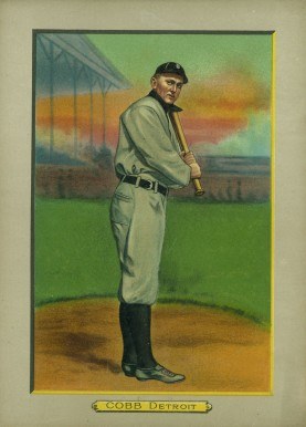 1911-t3-turkey-red-cabinets-ty-cobb-baseball-card 1911 T3 Turkey Red Cabinets Ty Cobb baseball card