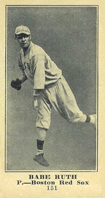 1916-m101-5-sporting-news-babe-ruth-rookie-card 1916 M101-5 Sporting News Babe Ruth rookie card