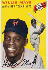 1954-topps-90-willie-mays-baseball-card 1954 Topps #90 Willie Mays baseball card