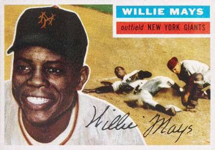 1956-topps-130-willie-mays-baseball-card 1956 Topps #130 Willie Mays baseball card