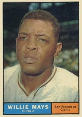 1961-topps-150-willie-mays-baseball-card 1961 Topps #150 Willie Mays baseball card