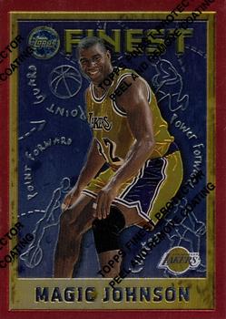 1995 Finest #252 Magic Johnson Basketball Card 1995 Finest #252 Magic Johnson Basketball Card