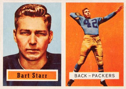 1957 Topps #119 Bart Starr Rookie Card