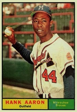 1961 Topps #415 Hank Aaron Baseball Card 1961 Topps #415 Hank Aaron Baseball Card