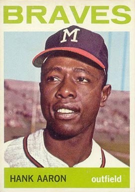 1964 Topps #300 Hank Aaron Baseball Card 1964 Topps #300 Hank Aaron Baseball Card