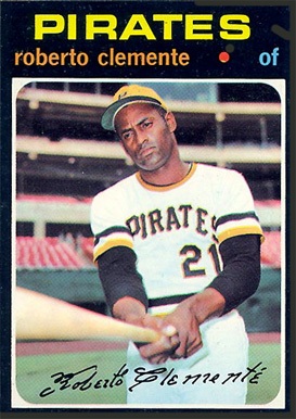 1971 Topps #630 Roberto Clemente Baseball Card 1971 Topps #630 Roberto Clemente Baseball Card