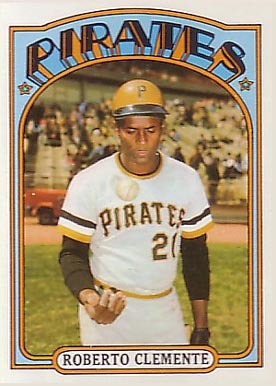 1972 Topps #309 Roberto Clemente Baseball Card 1972 Topps #309 Roberto Clemente Baseball Card