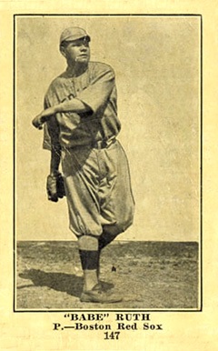 1917 Collins-McCarthy Babe Ruth #147 Babe Ruth Baseball Card 1917 Collins-McCarthy Babe Ruth #147 Babe Ruth Baseball Card