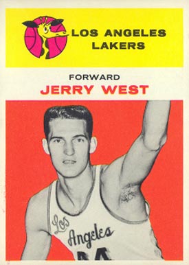 1961 Fleer #43 Jerry West Rookie Card 1961 Fleer #43 Jerry West Rookie Card