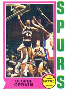 1974 Topps #196 George Gervin Rookie Card 1974 Topps #196 George Gervin Rookie Card