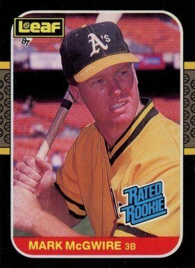 1987 Leaf #46 Mark McGwire Rated Rookie 1987 Leaf #46 Mark McGwire Rated Rookie