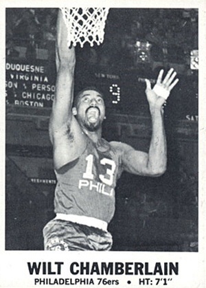 1968 Topps Test #1 Wilt Chamberlain Basketball Card 1968 Topps Test #1 Wilt Chamberlain Basketball Card