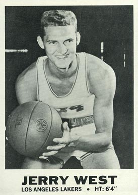 1968 Topps Test #19 Jerry West Basketball Card