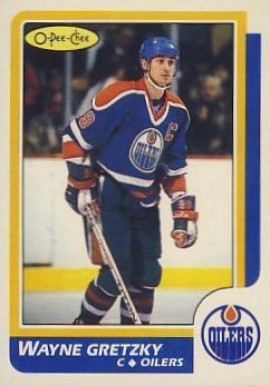 1986 O-Pee-Chee #3 Wayne Gretzky Hockey Card 1986 O-Pee-Chee #3 Wayne Gretzky Hockey Card