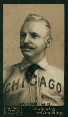 1895 Mayo's Cut Plug Cap Anson Baseball Card 1895 Mayo's Cut Plug Cap Anson Baseball Card