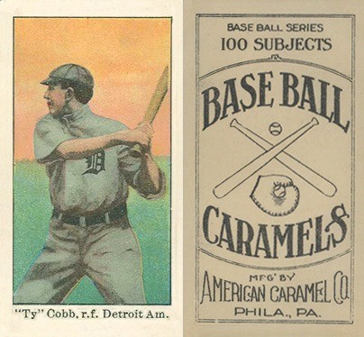 1909 American Caramel Ty Cobb Baseball Card 1909 American Caramel Ty Cobb Baseball Card