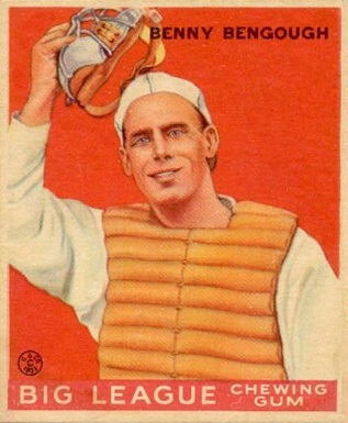 1933 Goudey #1 Benny Bengough Baseball Card 1933 Goudey #1 Benny Bengough Baseball Card