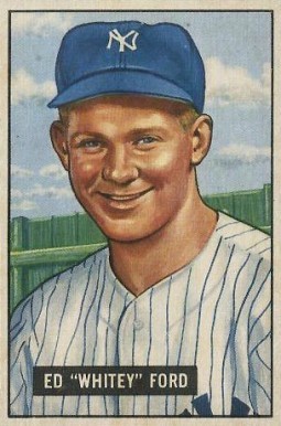 1951 Bowman #1 Whitey Ford Rookie Card 1951 Bowman #1 Whitey Ford Rookie Card