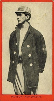 1910-t210-old-mill-joe-jackson-baseball-card 1910 T210 Old Mill Joe Jackson baseball card