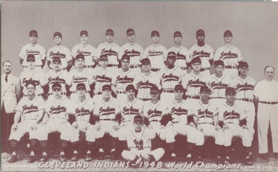 1947-1966 Exhibits 1948 Cleveland Indians Team Baseball Card