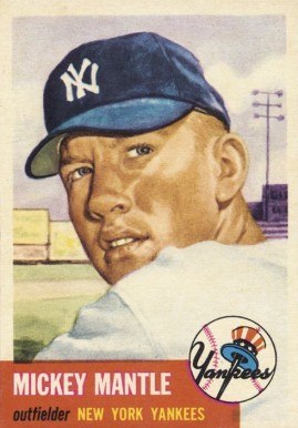 1953-topps-82-mickey-mantle-baseball-card 1953 Topps #82 Mickey Mantle baseball card