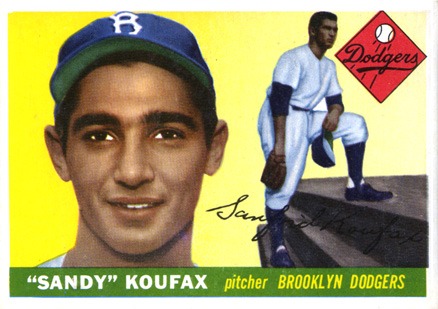 1955-topps-123-sandy-koufax-rookie-card 1955 Topps #123 Sandy Koufax Rookie Card
