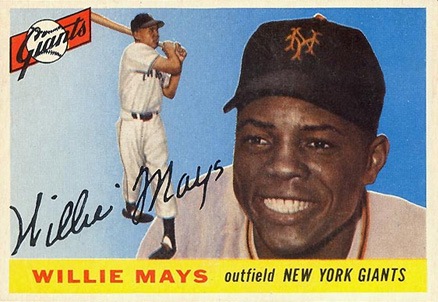 1955-topps-194-willie-mays-baseball-card 1955 Topps #194 Willie Mays baseball card