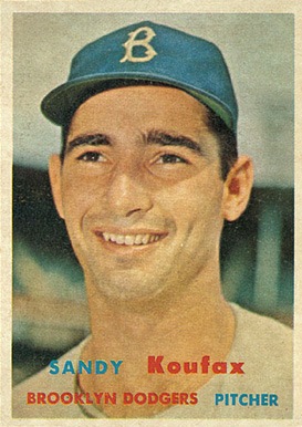 1957 Topps #302 Sandy Koufax baseball card