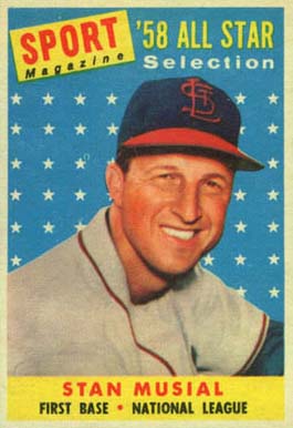 1958 Topps #476 Stan Musial baseball card