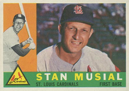 1960-topps-250-stan-musial-baseball-card 1960 Topps #250 Stan Musial baseball card