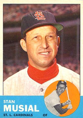1963 Topps #250 Stan Musial baseball card