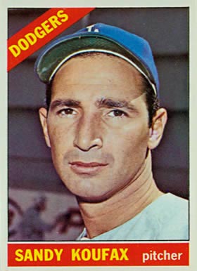 1966 Topps #100 Sandy Koufax baseball card