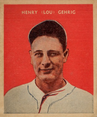 1932 U.S. Caramel #26 Lou Gehrig baseball card