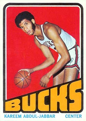 1972 Topps #100 Kareem Abdul-Jabbar basketball card