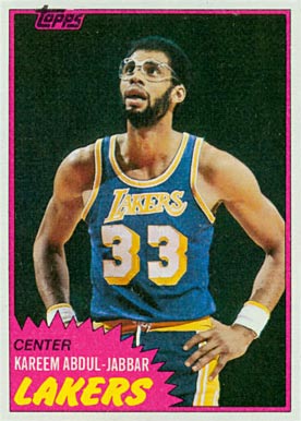 1981 Topps #20 Kareem Abdul-Jabbar basketball card