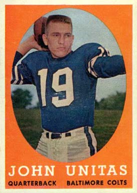 1958 Topps #22 Johnny Unitas football card