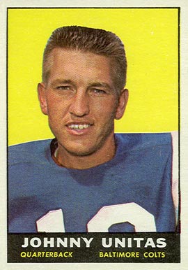 1961-topps-1-johnny-unitas-football-card 1961 Topps #1 Johnny Unitas football card