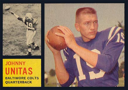1962-topps-1-johnny-unitas-football-card 1962 Topps #1 Johnny Unitas football card