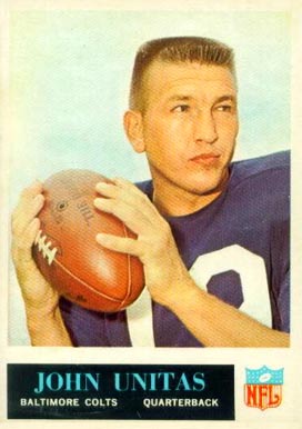 1965 Philadelphia #12 Johnny Unitas football card