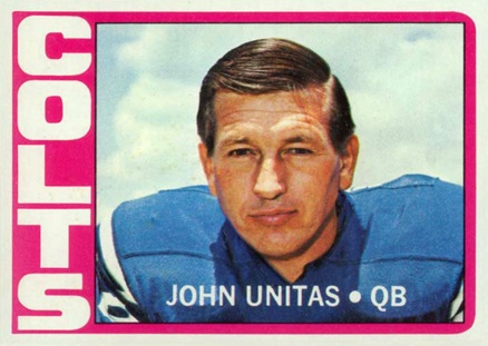 1972 Topps #165 Johnny Unitas football card