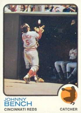 1973-topps-380-johnny-bench-baseball-card 1973 Topps #380 Johnny Bench baseball card