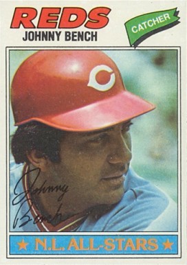 1977 Topps #70 Johnny Bench baseball card