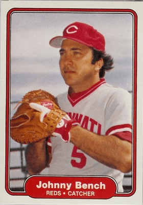 1982 Fleer #57 Johnny Bench baseball card