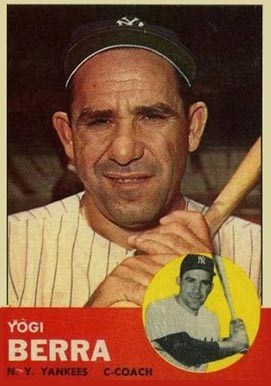 1963 Topps #340 Yogi Berra Baseball Card