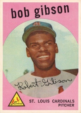 1959 Topps #514 Bob Gibson Rookie Card