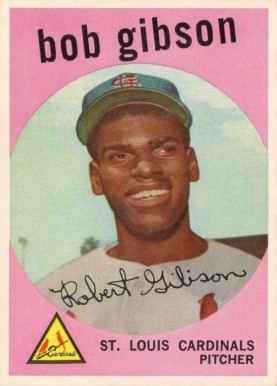 1959 Topps #514 Bob Gibson Rookie Card 1959 Topps #514 Bob Gibson Rookie Card
