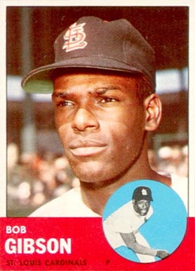 1963 Topps #415 Bob Gibson Baseball Card