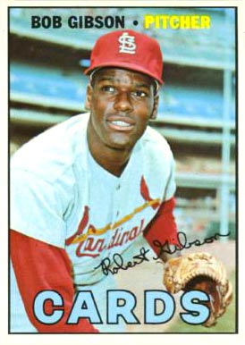 1967 Topps #210 Bob Gibson Baseball Card